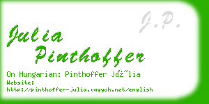 julia pinthoffer business card